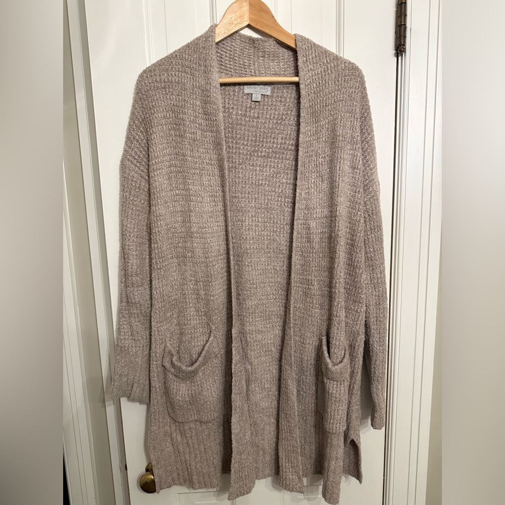 Barefoot Dreams Soft Beige Open-Front Cardigan